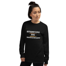 Load image into Gallery viewer, Affirmations and Manifestations Long Sleeve Shirt
