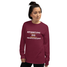 Load image into Gallery viewer, Affirmations and Manifestations Long Sleeve Shirt
