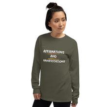 Load image into Gallery viewer, Affirmations and Manifestations Long Sleeve Shirt
