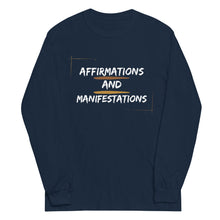 Load image into Gallery viewer, Affirmations and Manifestations Long Sleeve Shirt
