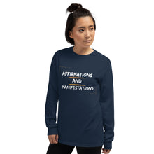 Load image into Gallery viewer, Affirmations and Manifestations Long Sleeve Shirt
