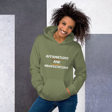 Load image into Gallery viewer, Affirmations and Manifestations Unisex Hoodie
